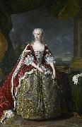 Jean Baptiste van Loo Princess Augusta of Saxe Gotha oil on canvas
